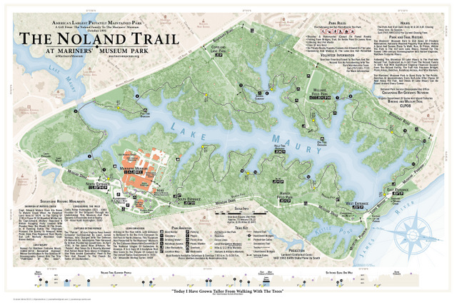 The Noland Trail map by Jonah Adkins, Newport News, Virginia
