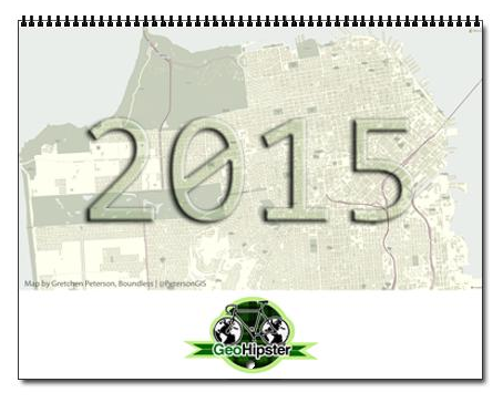 GeoHipster 2015 Calendar cover layout
