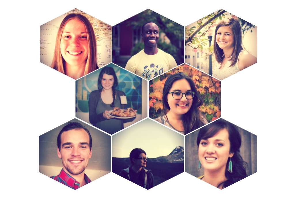 Eight young professionals doing awesome things in geo | Left to right: Top row: Kitty Hurley, Kelvin Abrokwa-Johnson, Allison Smith; Middle row: Courtney Claessens, Katie Kowalsky; Bottom row: Alex Kappel, Kara Mahoney, Jacqueline Kovarik