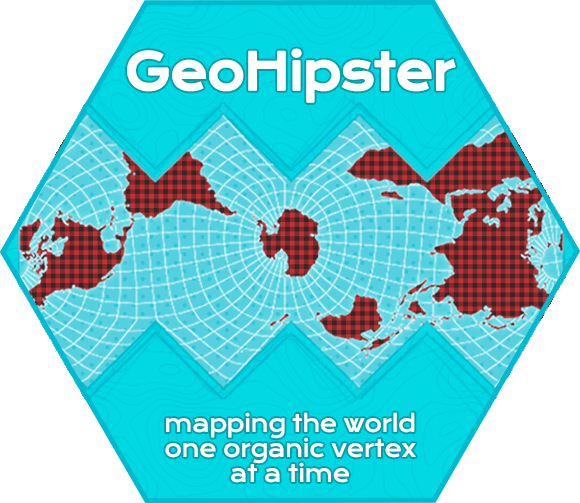 GeoHipster Sticker Version 3